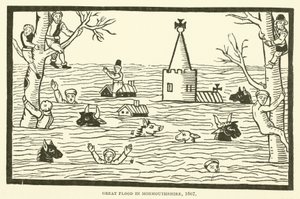 Grande alluvione nel Monmouthshire, 1607 da English School